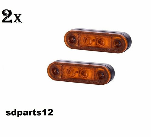 Feux lateraux orange led - 2x,