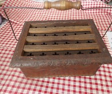 Vintage - Ancienne  Chaufferette - Chauffe pieds - Bois et métal