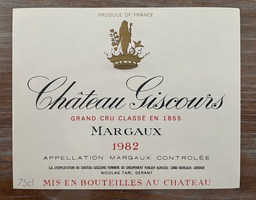 étiquette château giscours - château,
