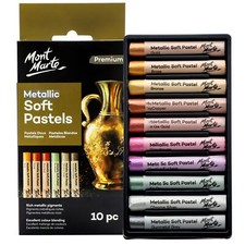 Pastel Sec Métallique – 10 pièces – Craie Pastel pour Peinture extraordinaire...