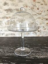 GRANDE CLOCHE SUR PIED A GATEAU EN VERRE - CAKE CONFISERIE PATISSERIE