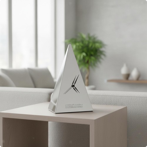 Horloge table acier - en,
