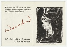 André MARCHAND. Carton