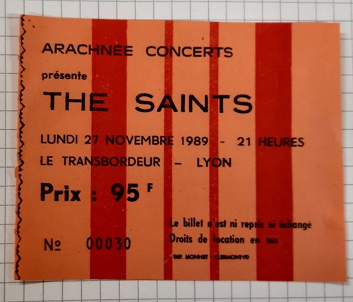 Ticket billet place concert - ticket,