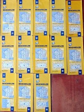 Lot de 12 anciennes cartes routières Michelin (1971-1980)