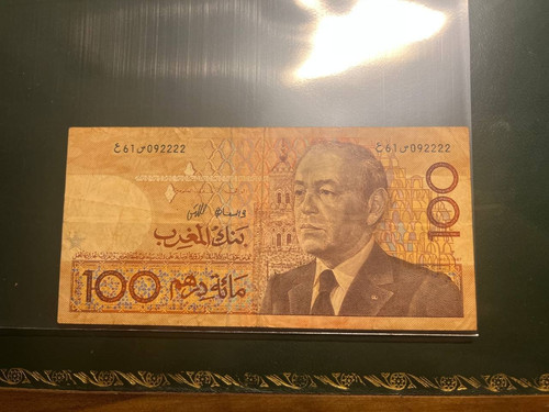 Billet 100 dirhams la - 100,