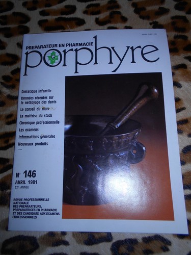 Revue porphyre préparateur - porphyre,,