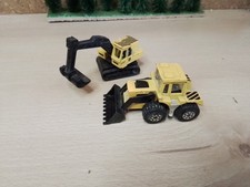 MATCHBOX 1/85. VEHICULE ENGIN DE CHANTIER CATERPILLAR BULLDOZER TRACTOPELLE 