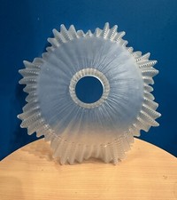 ABAT JOUR ASSIETTE VINTAGE LUSTRE SUSPENSION MONTE ET BAISSE VERRE