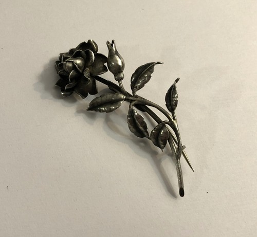 Ancienne broche rose art - ancienne,