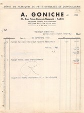 1938 DEPOT DE FABRIQUES DE