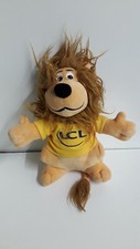 PELUCHE LION CREDIT LYONNAIS TOUR DE FRANCE MAILLOT JAUNE LCL MASCOTTE CYCLISME