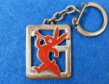 Porte-clés Key ring - BISCOTTES GRINGOIRE - Lapin trompettiste -