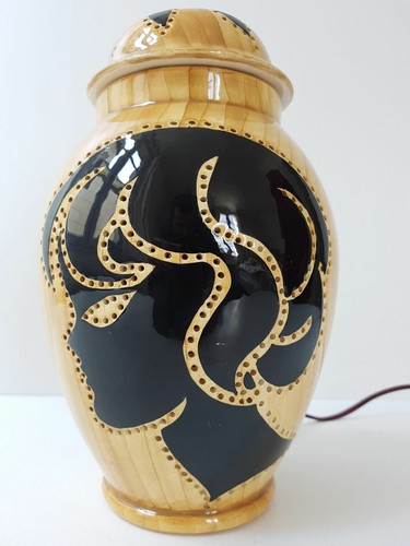 Lampe vintage 1950 ceramique - lampe,