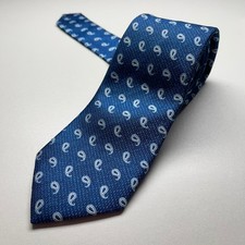 Cravate Dopiavvi Bleu Soie