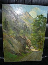 Tableau signé Pierdo (A.Regagnon) Cauterets (65138) vers le pont d'Espagne