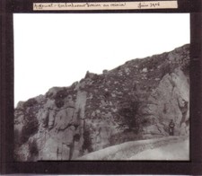 AIGOUAL - LOT 2 PLAQUES PHOTO VERRE 10 x 8,5 CM  ROCHERS & SOURCES HERAULT