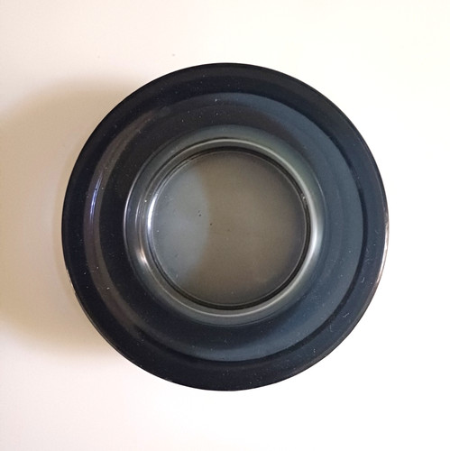 Cendrier rond verre fumé - cendrier,