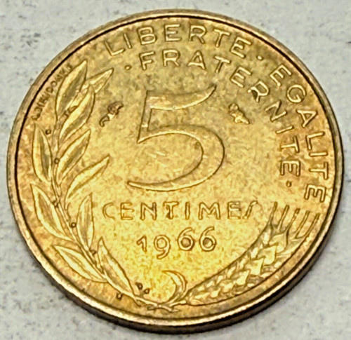 1966 france centimes - france,