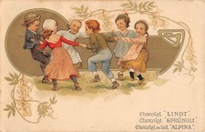 CPA PUBLICITE / CHOCOLAT LINDT / SPRUNGLI / ALPINA