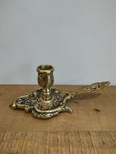 Bougeoir à Main Passe-Couloir en Bronze à la Tête de Faune Époque XIX ème Ancien