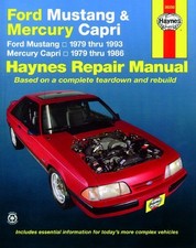 Mustang Capri 79-93 Revue technique Haynes FORD MERCURY Anglais Etat - NEUVE PO