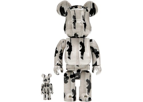 Bearbrick flying balloons girl - bearbrick,