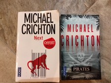 Beau lot de 2 thrillers poche de michael CHRICHTON etat correct a bon