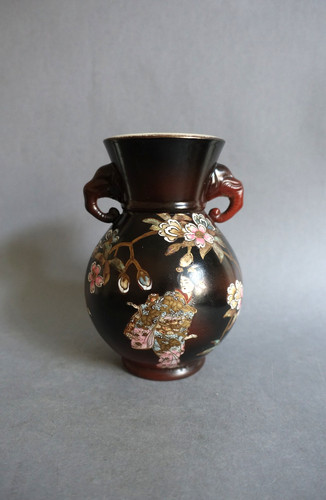 Vase faïence satsuma - en,