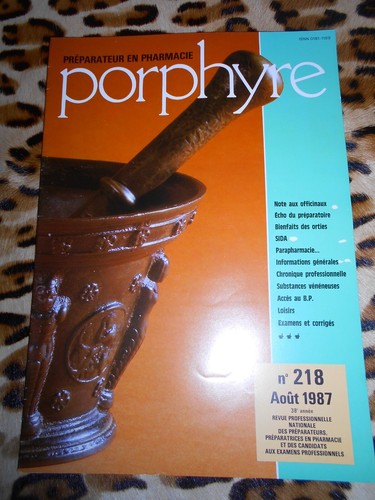 Revue porphyre préparateur - porphyre,,