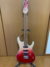 Guitare électrique Ibanez SA360NQM-RCG rouge d'occasion du Japon avec étui...