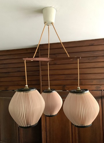 Lustre suspension rose saumon - suspension,