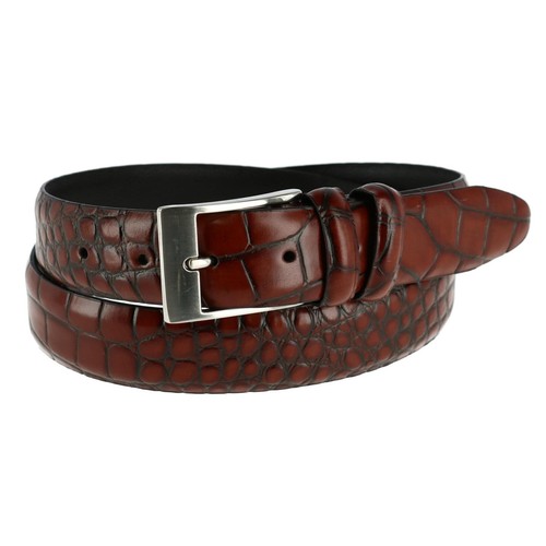 Ceinture cuir imprimé - en,