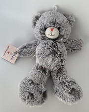 6553🌟25cm Doudou Peluche Ours Marron Gris KALOO Je Suis Un Rouge