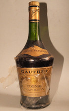 Ancienne bouteille de Cognac  Réserve  NAPOLEON  . Gautret à Jonzac .