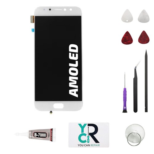 Ecran blanc avec vitre amoled - ecran,