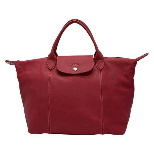 Longchamp pliage cuir - longchamp, pink