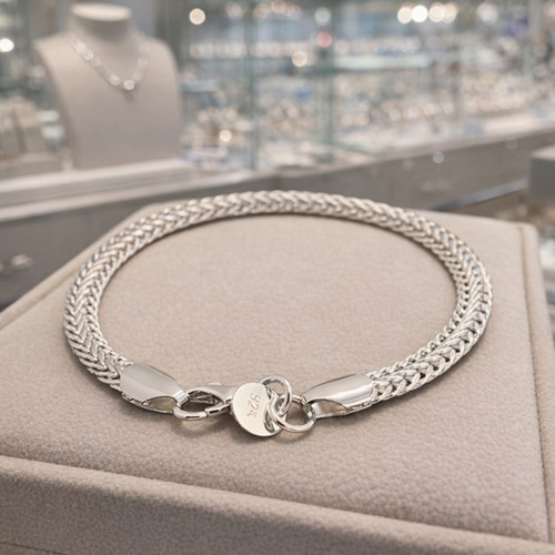 Bracelet argent maille
