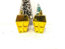 2 x Décoration Noël vintage Boule Ornement de Sapin " Lanterne"