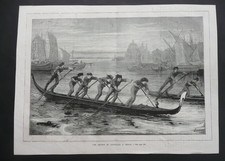 Ancienne Gravure 1875. Une