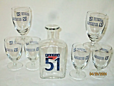 PASTIS 51 - LOT  VERRES  BALLON  + 1 CARAFE  -NO RICARD BERGER-TBE