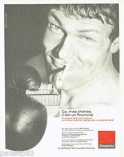 PUBLICITE ADVERTISING 066  1967   Rowenta  briquet & Jean-Claude Bouttier