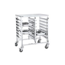 Chariot inox 2 x 7 GN 1/1