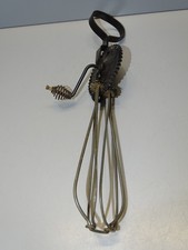 -ANCIEN FOUET BATTEUR METAL VINTAGE DECO CUISINE RESTAURANT COLLECTION   D