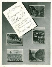 Publicité ancienne  vin Piat & Cie Clos Vougeot 1949 issue  de magazine