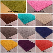 Tapis Shaggy Souple Chambre Salle à Manger Cœur Demi Lune Hall Chemin Rond