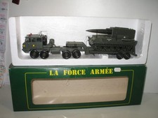 SOLIDO Camion berliet T12 militaire et char AMX missile fusée PLUTON éjectable