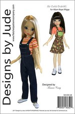 Afin Mignon Global & Skirtall Poupée Vêtements Couture Pattern46cm Kaye Wiggs