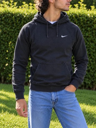 Nike hoodie noir homme - nike, taille