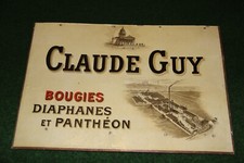 panneau  publicitaire bougies diaphanes et pantheon   claude guy 